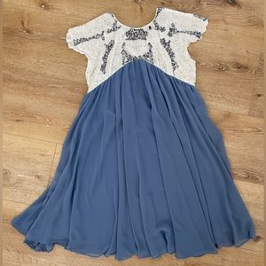 Anthropologie Sequin Baby Doll Dress